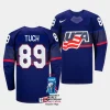 usa alex tuch 2023 iihf world championship blue away jersey