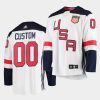 usa custom 2016 world cup of hockey white premier player jersey