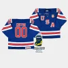 usa custom 2024 iihf world junior champions blue jersey