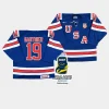 usa cutter gauthier 2024 iihf world junior champions blue jersey