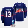 usa nick bonino 2023 iihf world championship blue away jersey