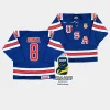 usa sam rinzel 2024 iihf world junior champions blue jersey