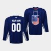 usa team custom iihf world championship navy jersey