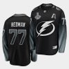 victor hedman lightning 2020 stanley cup champions black alternate men jersey