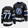 victor hedman lightning black 2023 24alternate premier breakaway jersey