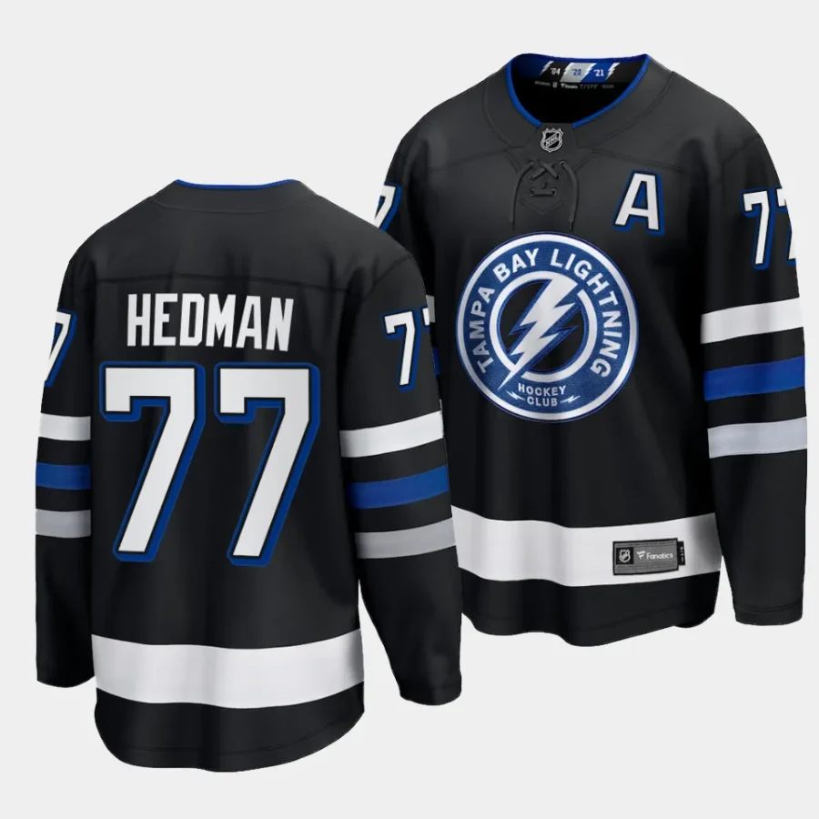 victor hedman lightning black 2023 24alternate premier breakaway jersey