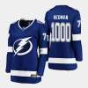 victor hedman lightning blue 1000 career games special commemorative womenjersey