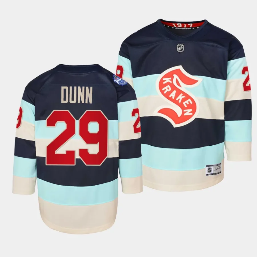 vince dunn kraken 2024 nhl winter classic youth bluepremier player jersey