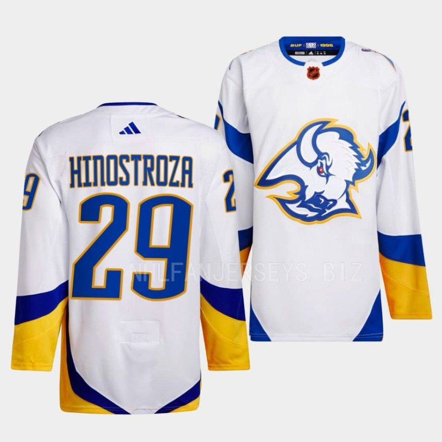 vinnie hinostroza sabres white 2022reverse retro 2.0 authentic primegreen jersey