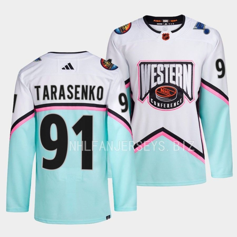 vladimir tarasenko blues white 2023 nhl all star western conference authenticjersey