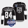 vladislav gavrikov la kings black 2023 nhl global series authentic pro primegreenjersey