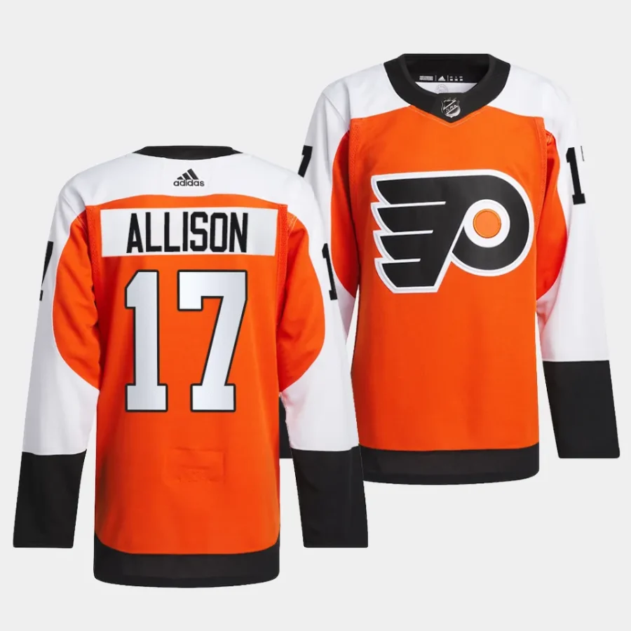 wade allison flyers burnt orange 2023 24authentic home jersey