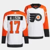 wade allison flyers white 2023 24authentic away jersey