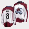 white colorado avalanche sideline cale makar jersey 1