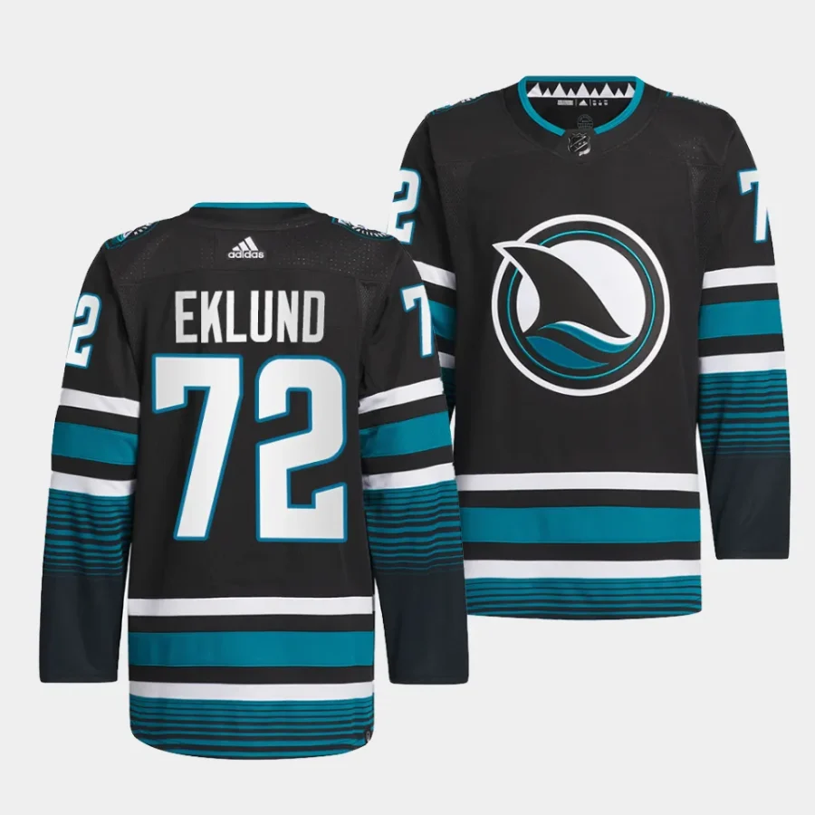 william eklund sharks black 2023 24cali fin 3rd alternate authentic pro jersey