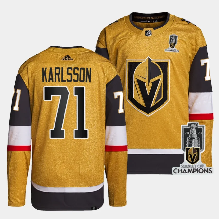 william karlsson vgk gold 2023 stanley cup champions authentic home jersey