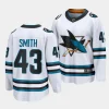 william smith sharks white away 2023 nhl draft premier breakawayjersey