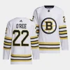 willie oree bruins white 2023 24100th anniversary primegreen authentic playerjersey