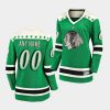 women blackhawks custom green 2021 st patricks day jersey