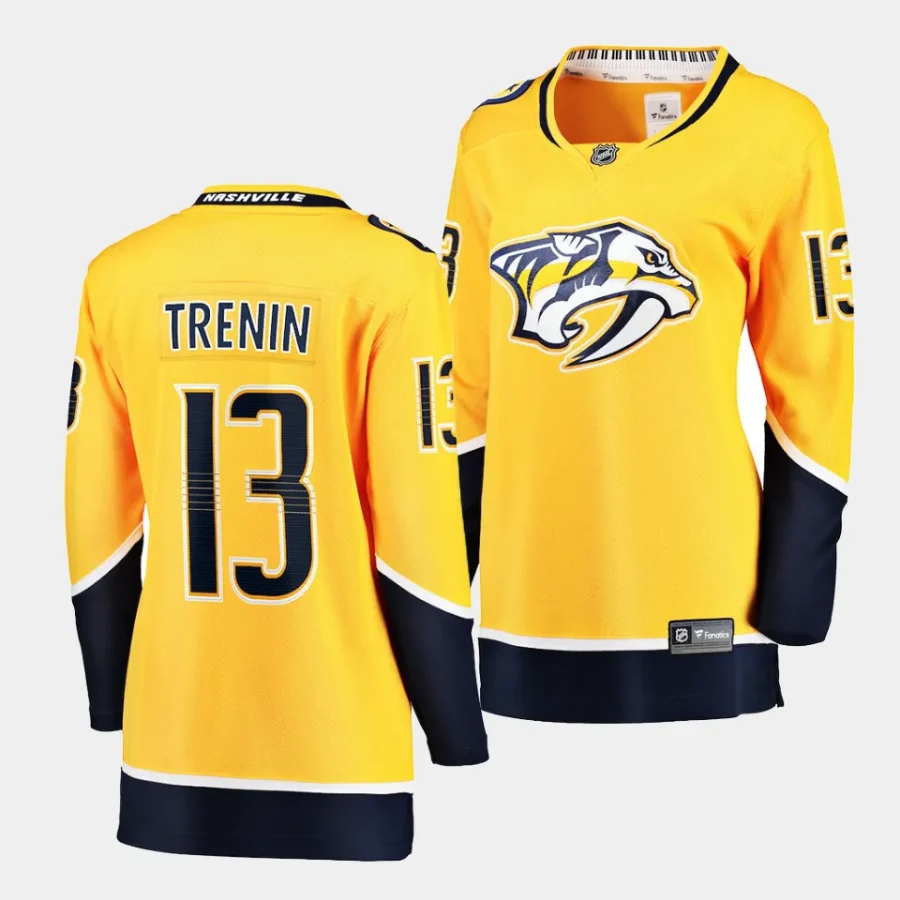 yakov trenin predators gold home women jerseys