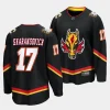 yegor sharangovich flames black alternate breakaway player jersey