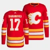 yegor sharangovich flames red home authentic pro jersey