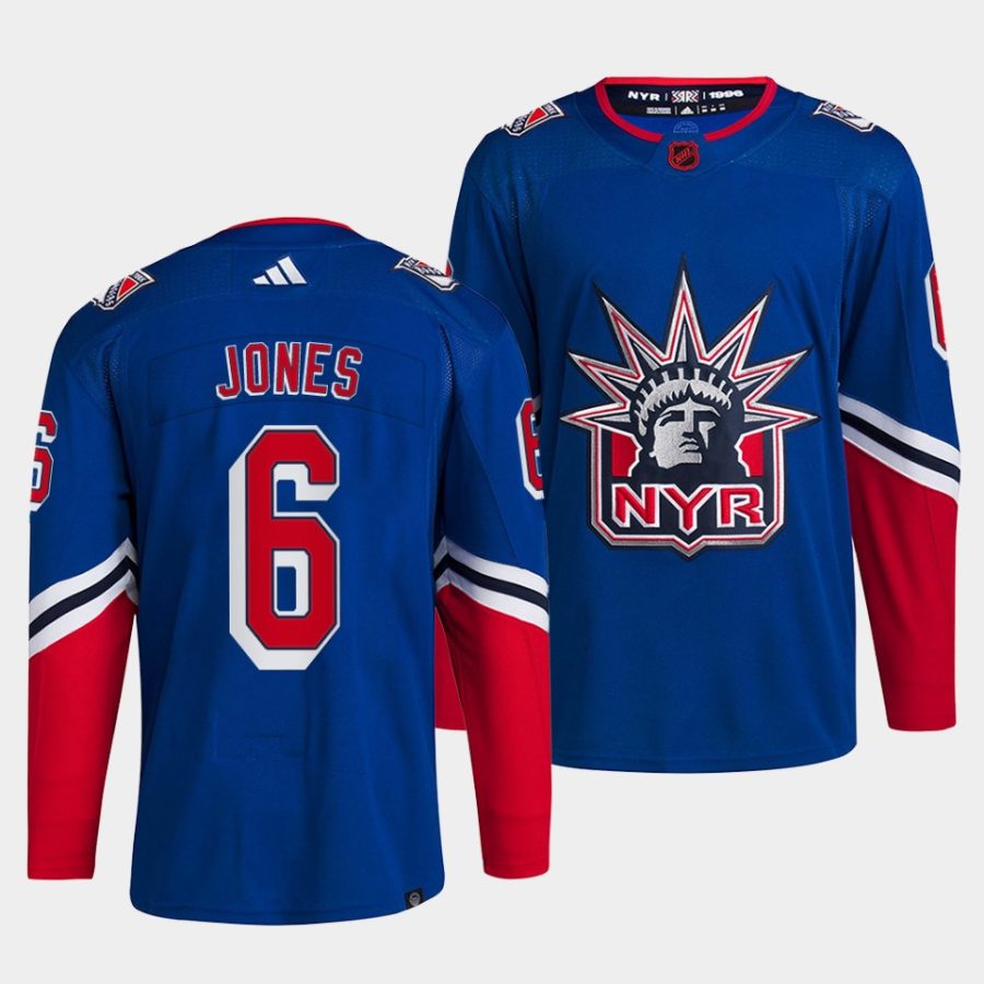 zac jones rangers blue 2022reverse retro 2.0 authentic primegreen jersey