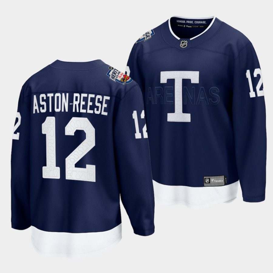 zach aston reese maple leafs navy 2022 heritage classic breakaway player jersey