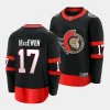 zack macewen senators black home breakaway player jersey